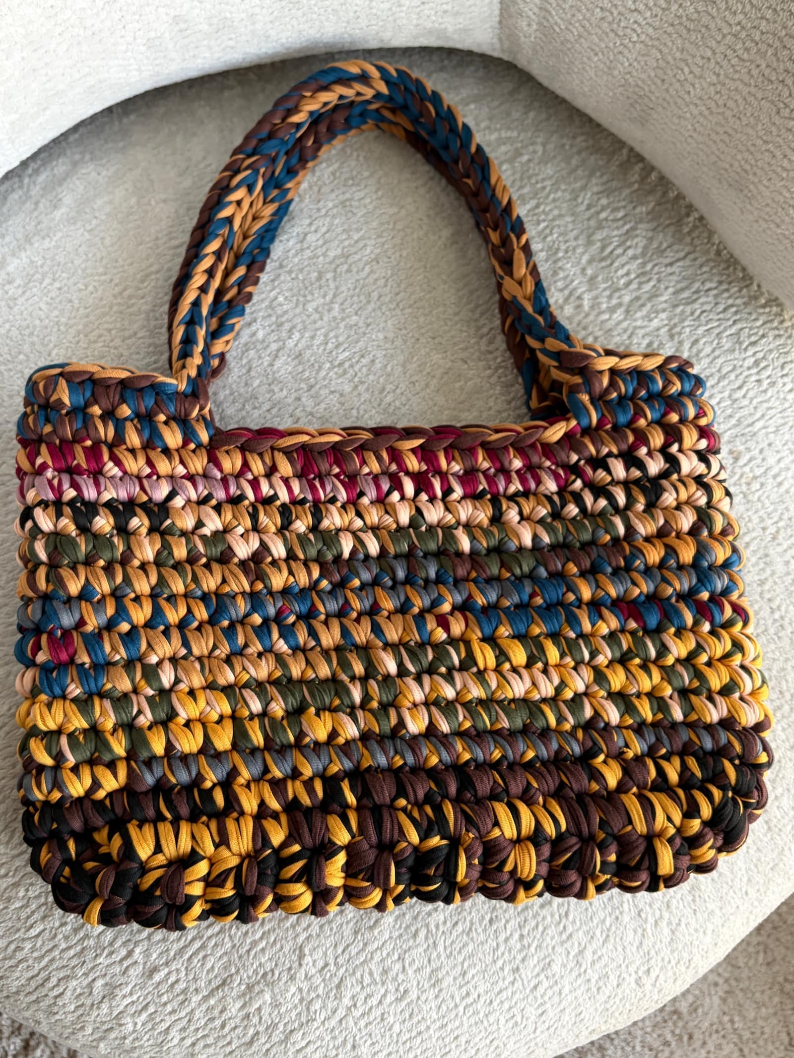 Cece (Brown) — handmade crochet bags in the UAE